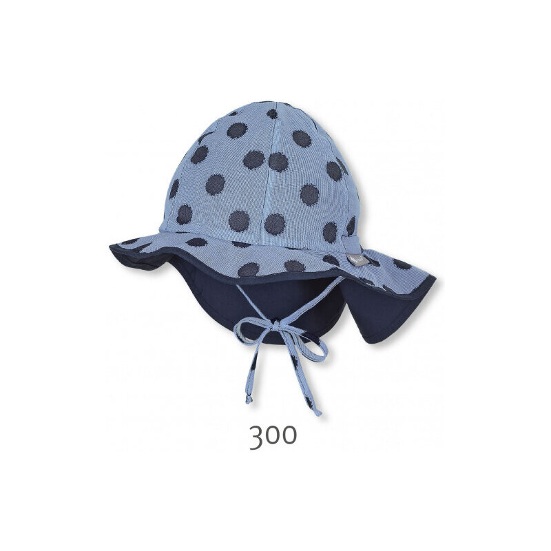 Sterntaler Синя лятна шапка с UV 50+ защита за момиче