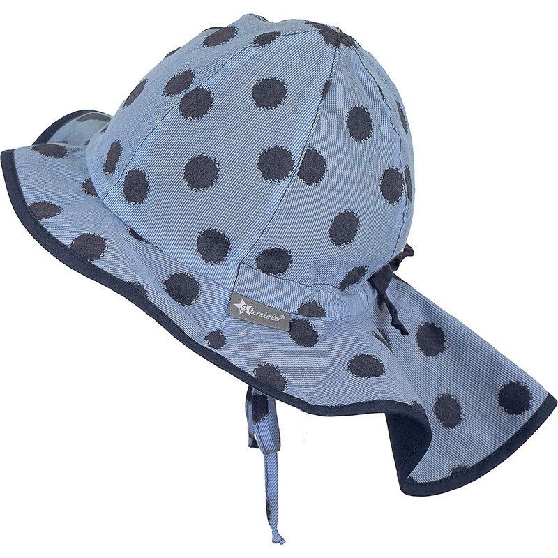 Sterntaler Синя лятна шапка с UV 50+ защита за момиче