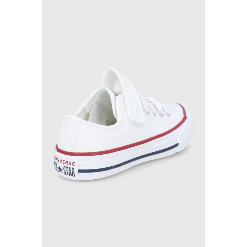 Детски ниски кецове Converse в бяло