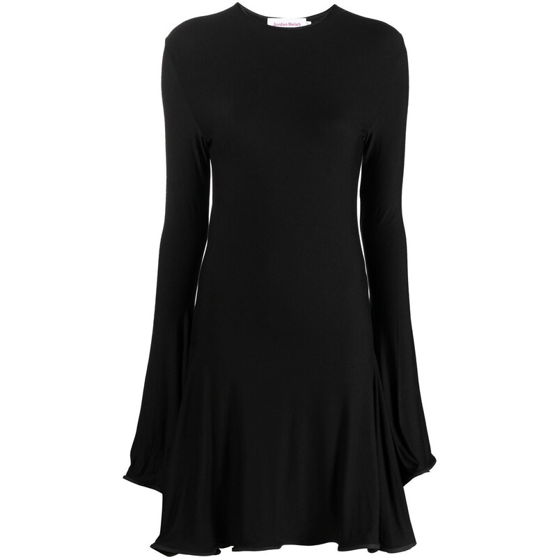 Jordan Dalah Studio long-sleeve flared midi dress - Black - GLAMI.bg