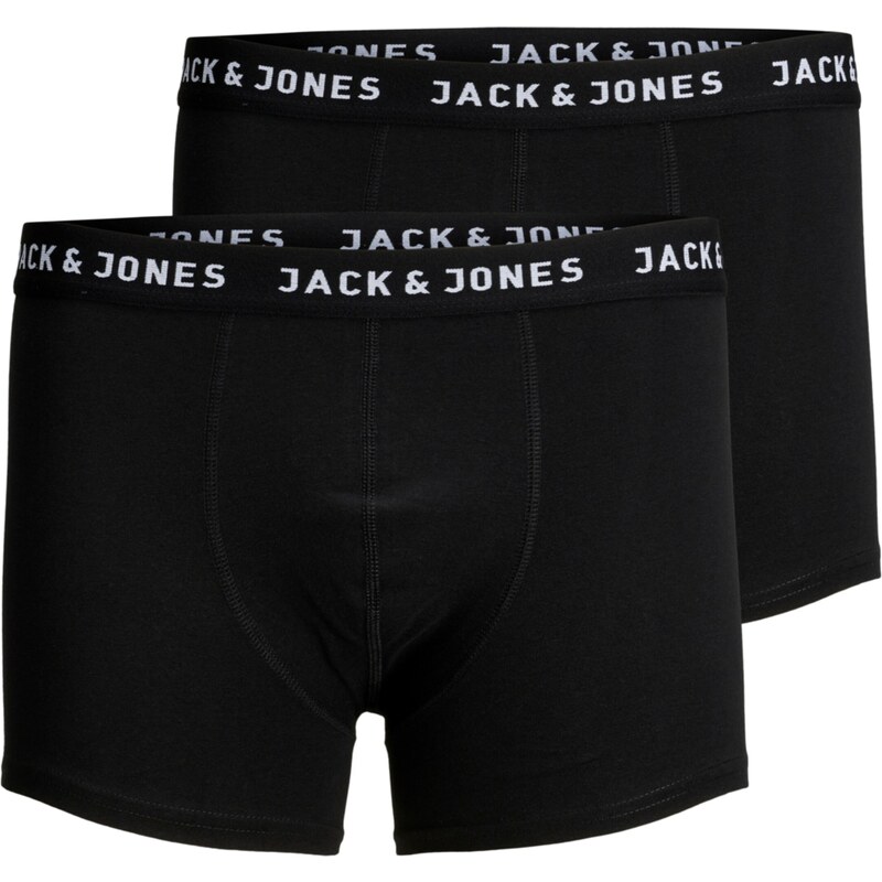 JACK & JONES Боксерки черно / бяло