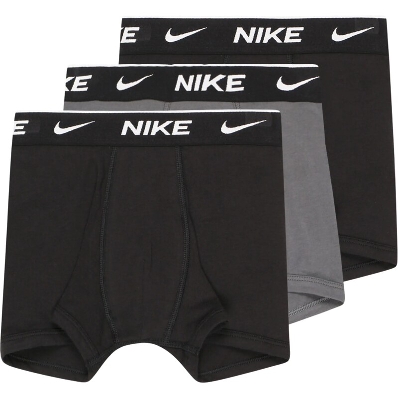 Nike Sportswear Долни гащи тъмносиво / черно / бяло
