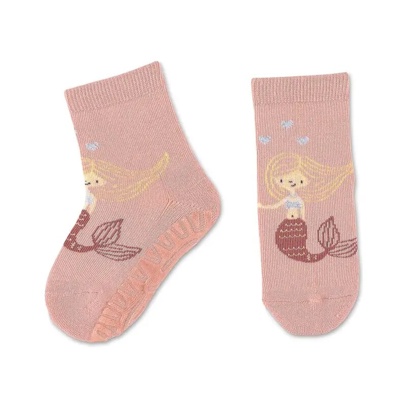 Sterntaler Детски чорапи със силиконова подметка с русалка- 2 чифта