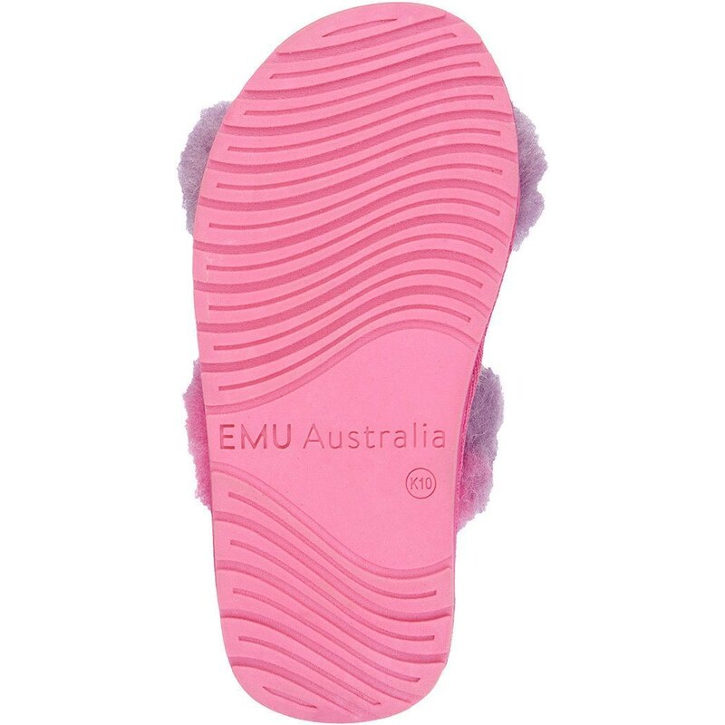 Детски вълнени пантофи Emu Australia Mayberry Wild Kids в розово