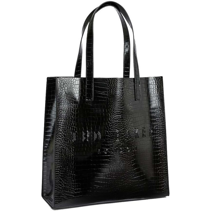 TED BAKER Чанта Croccon Imitation Croc Large Icon Bag 253518 black
