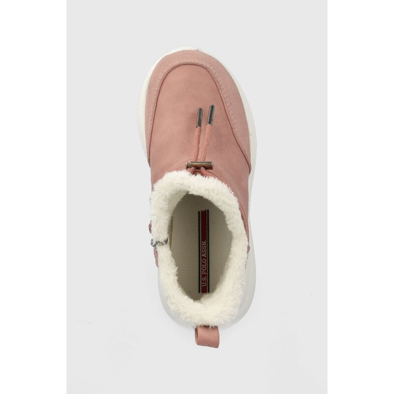 Детски зимни обувки U.S. Polo Assn. в розово