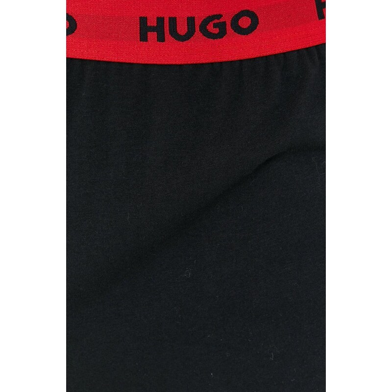 Късо долнище на пижама HUGO мъжко в черно 50480590