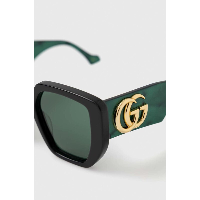 Слънчеви очила Gucci в зелено GG0956S