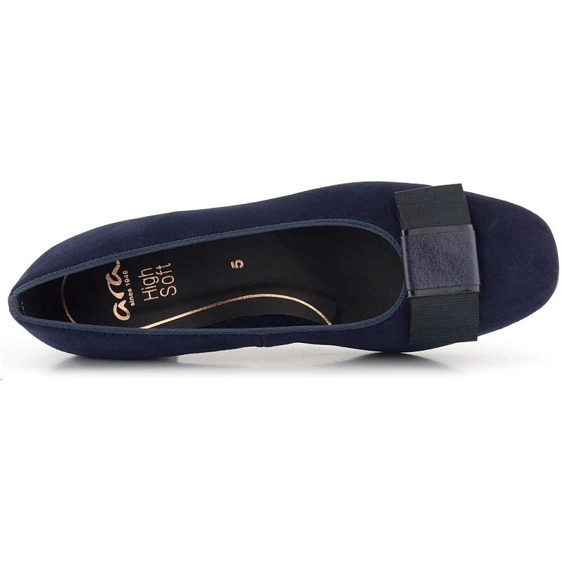 Ara shoes Дамски обувки на нисък ток Ara естествен велур сини
