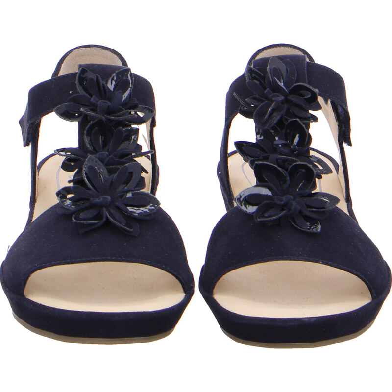 Ara shoes Дамски сандали на платформа Ara естествена кожа High Soft сини