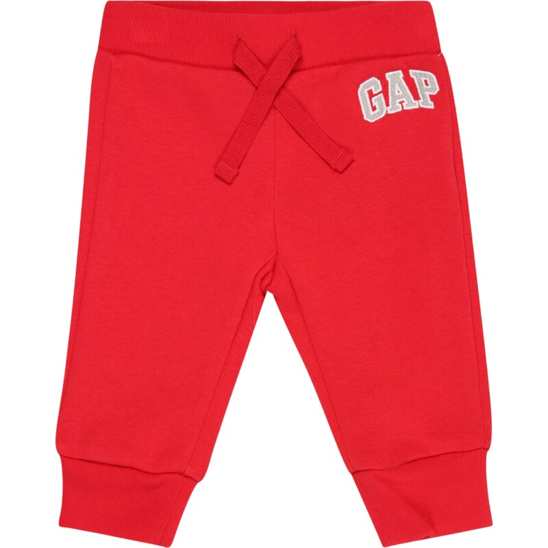 GAP Панталон сиво / червено / бяло