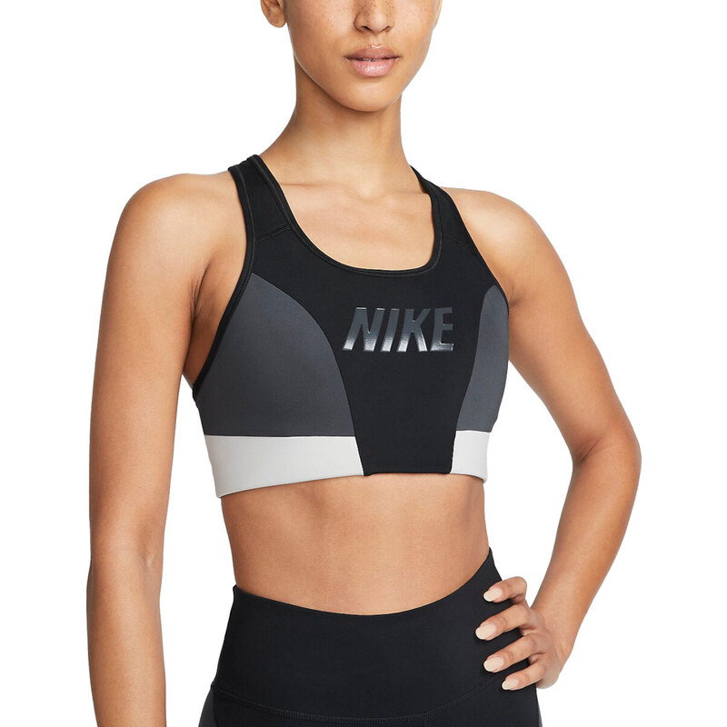 Сутиен Nike Swoosh Women s Medium-Support 1-Piece Pad Logo Sports Bra  dq5134-010 Размер XS 