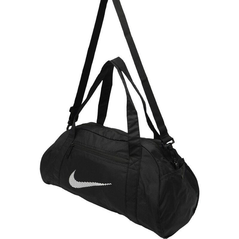 NIKE Спортна чанта черно / бяло