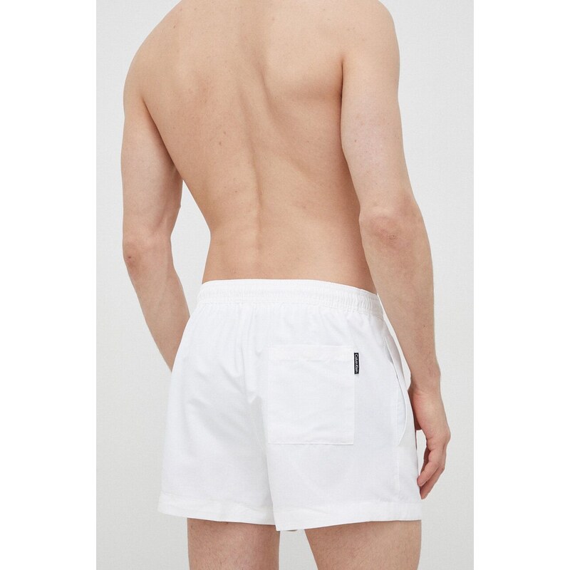 Плувни шорти Calvin Klein в бяло