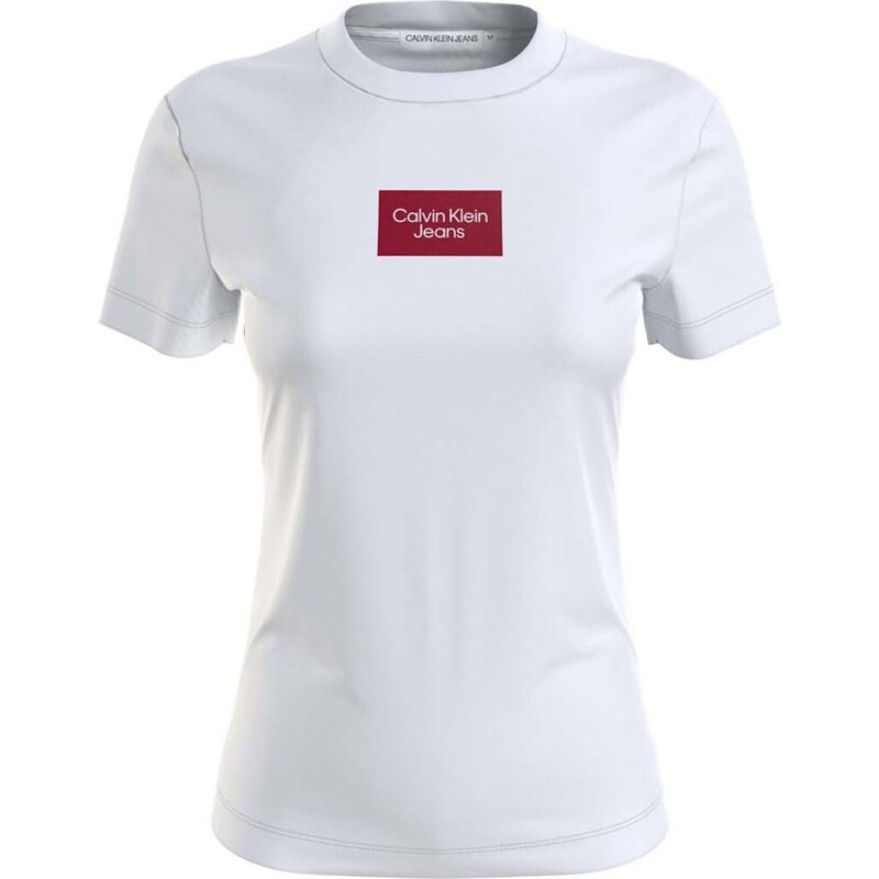 CALVIN KLEIN T-shirt Institutional Box Slim Tee J20J220274 YAF White