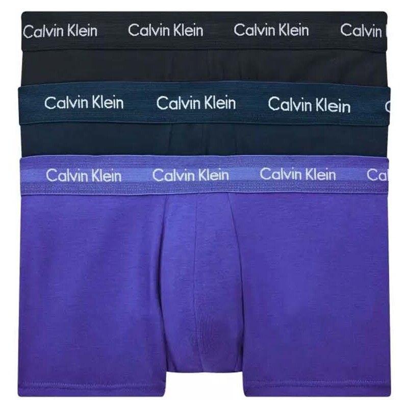 CALVIN KLEIN Бельо (Pack of 3) Low Rise Trunk 3Pk 0000U2664G 4KU black/blueshadow/cobaltwater