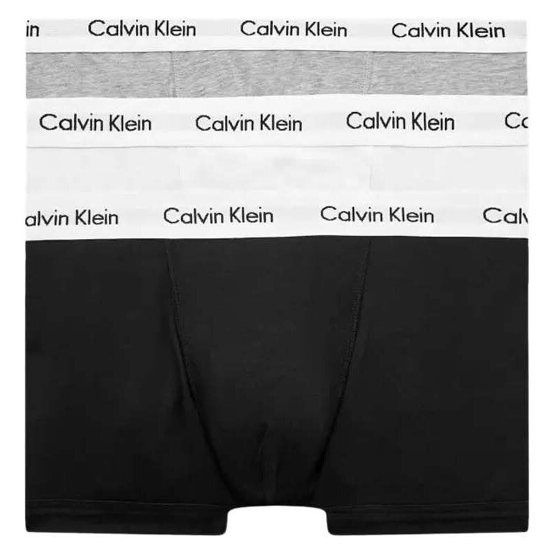 CALVIN KLEIN Бельо (Pack of 3) Low Rise Trunk 3Pk 0000U2664G 998 black/white/grey heather
