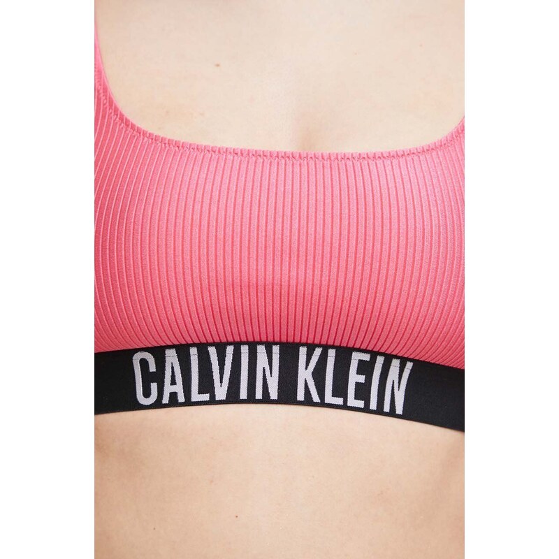 Танкини Calvin Klein в лилаво с мека чашка