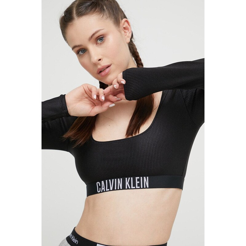 Танкини Calvin Klein в черно с мека чашка