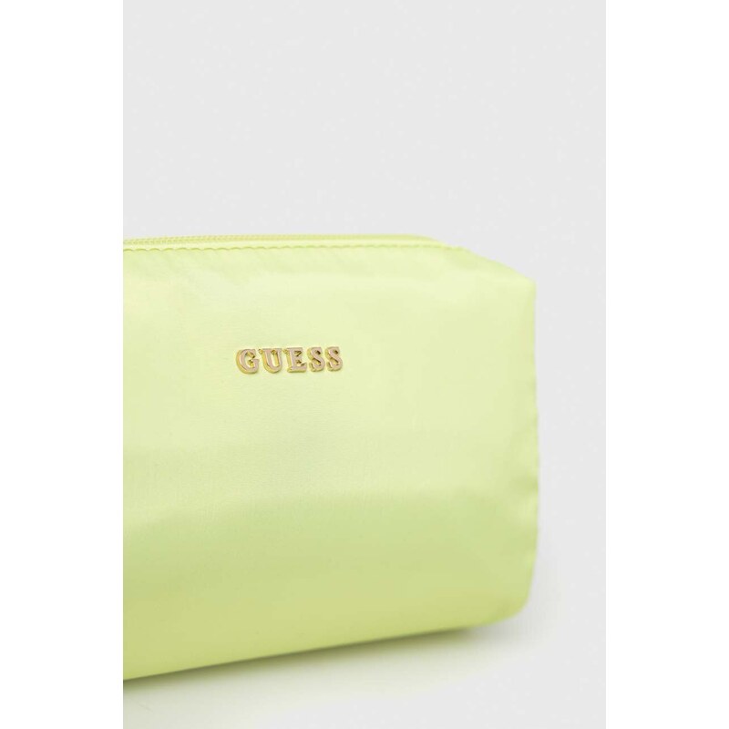 Козметична чанта Guess в жълто