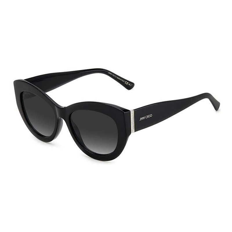Слънчеви очила Jimmy Choo в черно