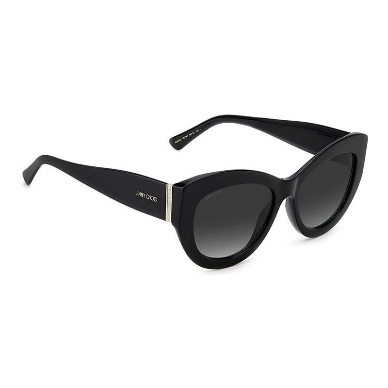 Слънчеви очила Jimmy Choo в черно