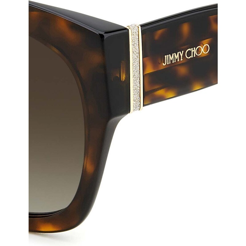 Слънчеви очила Jimmy Choo в кафяво