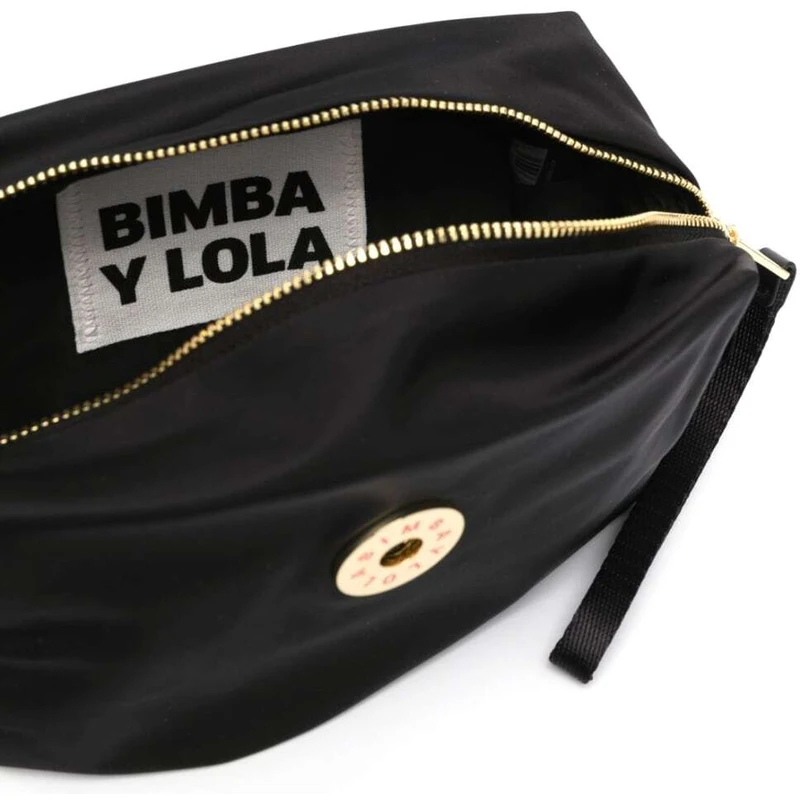 Bimba Y Lola Small logo-plaque marke-up Bag - Black