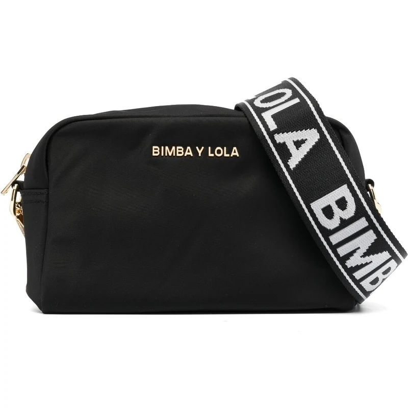 Bimba Y Lola Logo-Lettering Leather Crossbody Bag