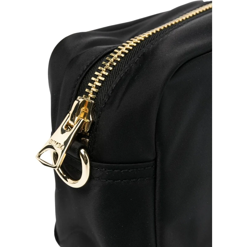 Bimba Y Lola Small Logo-plaque Crossbody Bag In Black