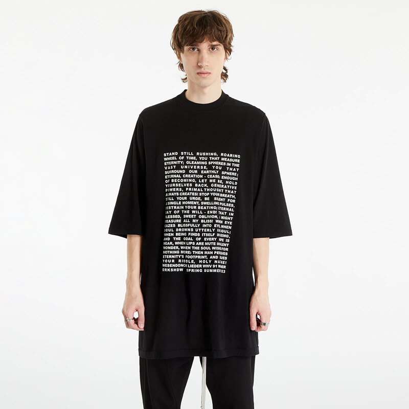 Rick Owens DRKSHDW Jumbo Tee Black/ Milk - GLAMI.bg