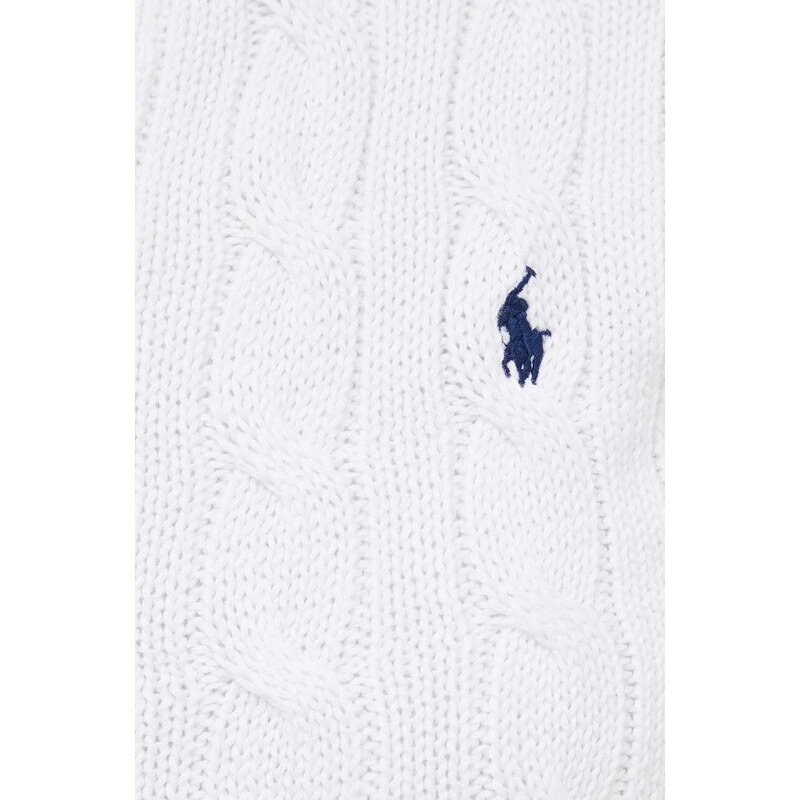 Памучна жилетка Polo Ralph Lauren в бяло от лека материя 211906814