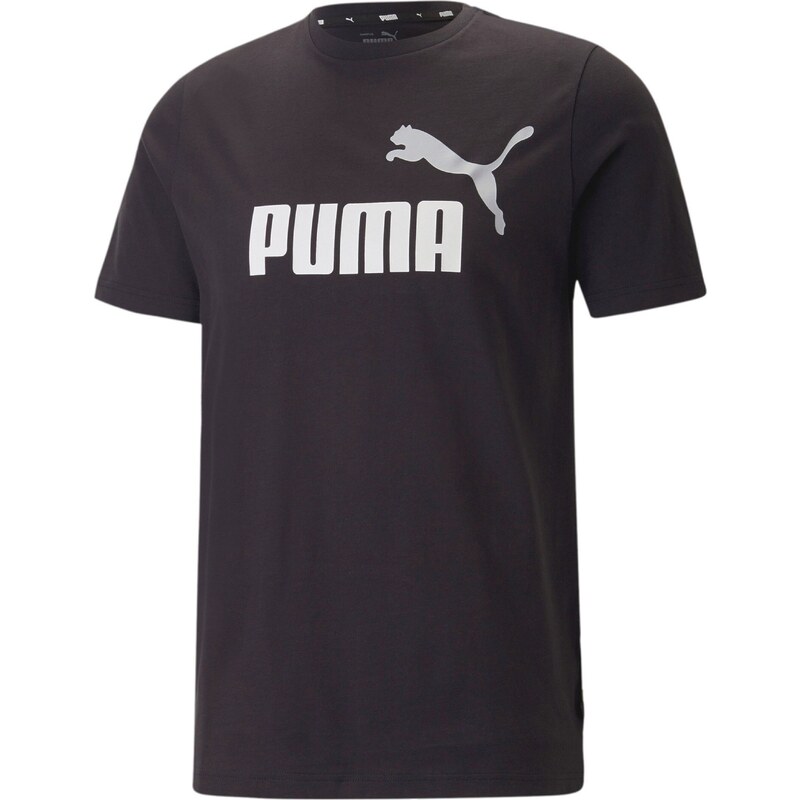 PUMA Функционална тениска 'Essentials' черно / бяло