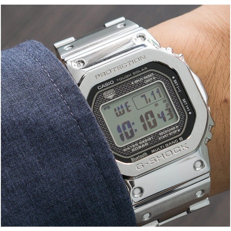 Casio G-SHOCK GMW-B5000D-1ER Orologio Uomo In Acciaio, Vetro Minerale, Solare, Bluetooth, 20 Bar