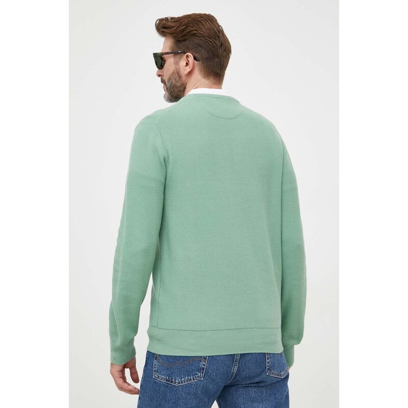 Памучен пуловер Polo Ralph Lauren в зелено от лека материя - GLAMI.bg
