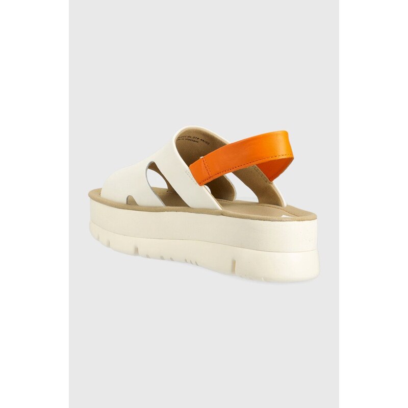 Кожени сандали Camper Oruga Up в бяло с платформа K200848.011 - GLAMI.bg
