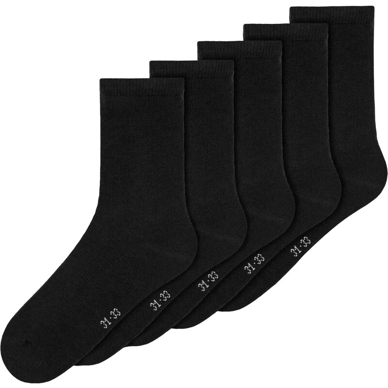 NAME IT Къси чорапи черно / бяло