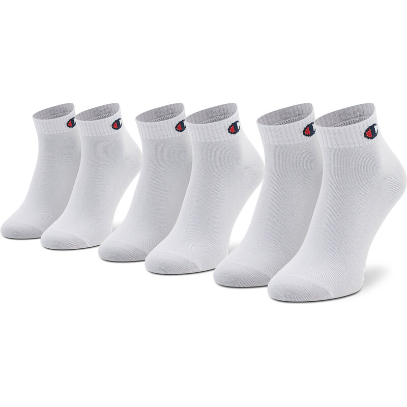 Комплект 3 чифта къси чорапи унисекс Champion U24559 WW001 Wht/Wht/Wht