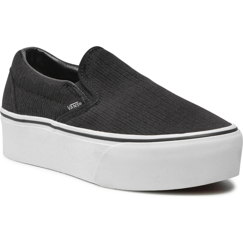 Rib knit slip on on sale vans