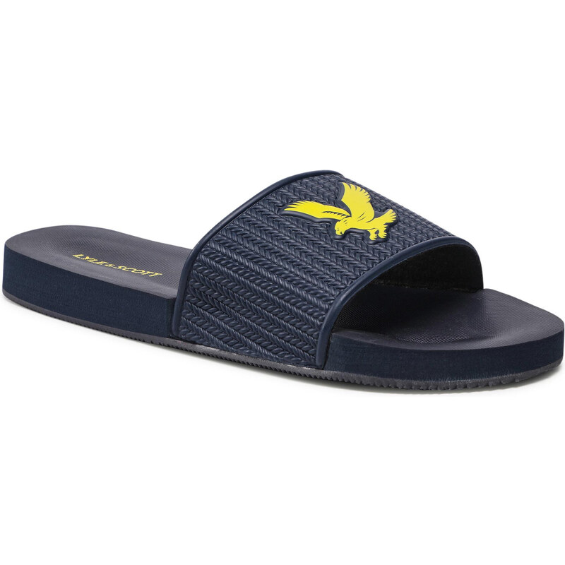 Lyle and scott hot sale sliders navy