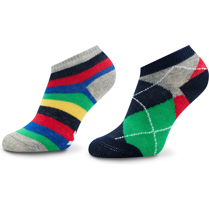 Комплект 2 чифта къси чорапи детски United Colors Of Benetton 6AO30701O 903 Цветен