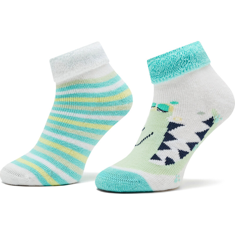 Комплект 2 чифта дълги чорапи детски United Colors Of Benetton 6AO3F2142 907 Цветен