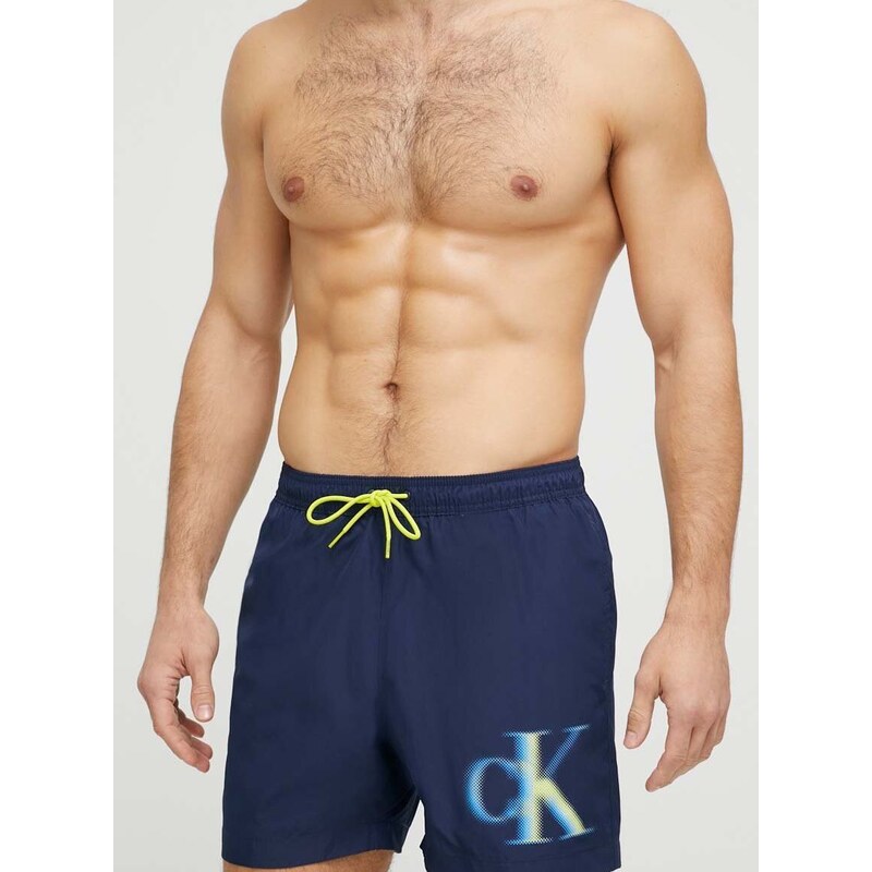 Плувни шорти Calvin Klein в тъмносиньо