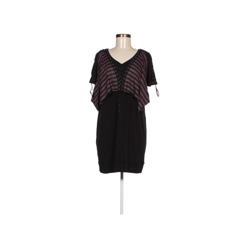 Robe Cocktail LMV Noir Sans Manches - Taille 36 - Occasion Très Bon état - Idéale Soirée