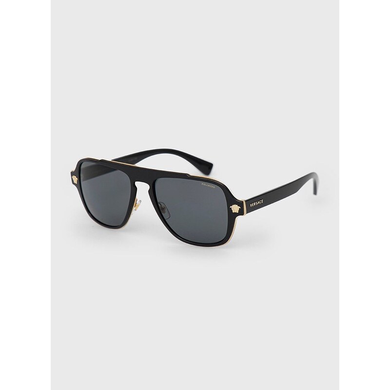 Слънчеви очила Versace 0VE2199 мъжки в черно