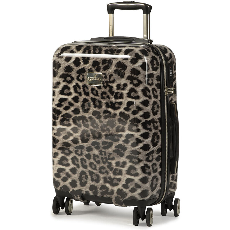 Самолетен куфар за ръчен багаж Puccini Beverly Hills ABS015C Leopard/Lamprd/Beż 6