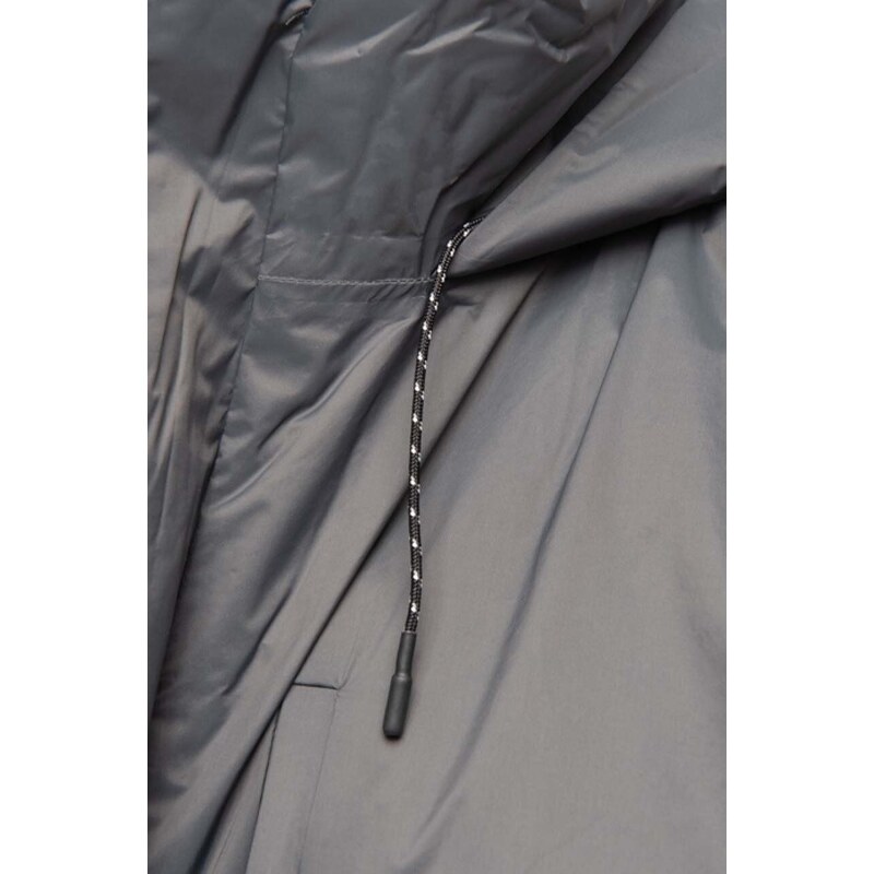 Яке Rains Padded Nylon Coat 15480 SLATE в сиво с преходна изолация