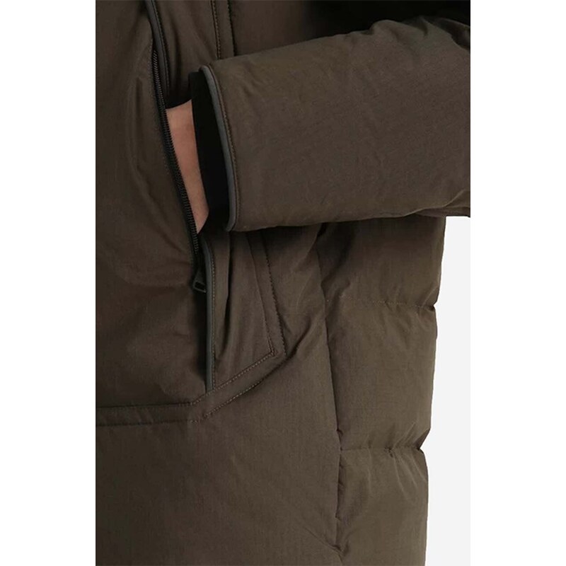 Пухено яке Woolrich Male Mixed Media Teton Jacket CFWOOU0525MRUT172 в зелено със зимна изолация