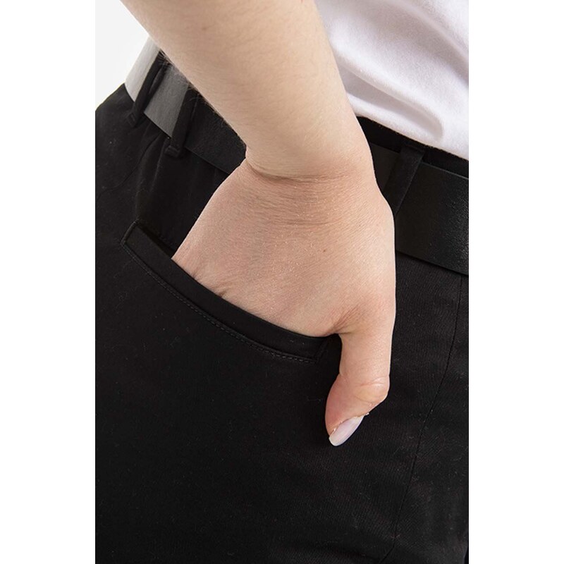 Панталон Woolrich Strech Twill Panr CFWWTR0118FRUT302 в черно със стандартна кройка, със стандартна талия