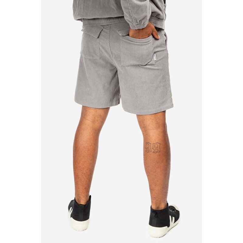 Къс панталон Billionaire Boys Club Corduroy Shorts B22208 в сиво